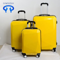 Factory wholesale 3 pieces  travel wheeled suitcases abs pc trolley hard shell carry-on luggage set